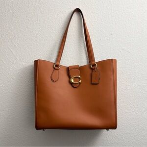Coach Theo Tote Shoulder Bag in Canyon Calf Leather CA114